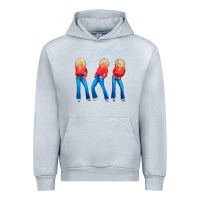 Heather Grey dolly musician Urban Hoodie - linhVisuals