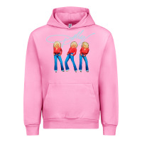 Fuchsia Pink dolly musician Urban Hoodie - linhVisuals