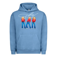 Pigment Pebble Blue dolly musician Urban Hoodie - linhVisuals
