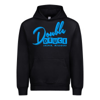 Black double deuce bar Urban Hoodie - linhVisuals