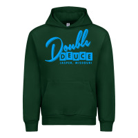 Forest Green double deuce bar Urban Hoodie - linhVisuals