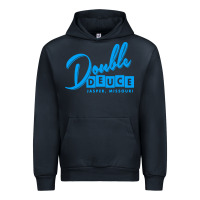 Navy double deuce bar Urban Hoodie - linhVisuals