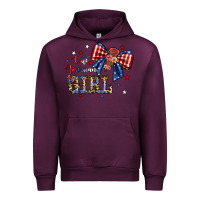 Mauve Wine cute american girl Urban Hoodie - JahusDesignShop