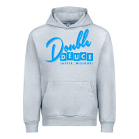 Heather Grey double deuce bar Urban Hoodie - linhVisuals