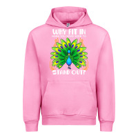 Fuchsia Pink peacock inspired beautiful color bird (3) Urban Hoodie - linhVisuals