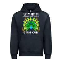 Peacock Inspired Beautiful Color Bird (3) Urban Hoodie | Teevron