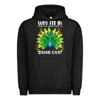 Pigment Black peacock inspired beautiful color bird (3) Urban Hoodie - linhVisuals