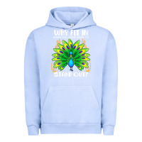 Pigment Grape Ice peacock inspired beautiful color bird (3) Urban Hoodie - linhVisuals