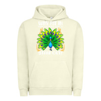Pigment Pistachio peacock inspired beautiful color bird (3) Urban Hoodie - linhVisuals