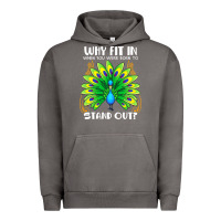 Pigment Tornado peacock inspired beautiful color bird (3) Urban Hoodie - linhVisuals