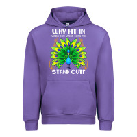 Tulip peacock inspired beautiful color bird (3) Urban Hoodie - linhVisuals