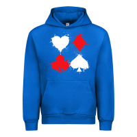 Cobalt playing cards poker heart spade club Urban Hoodie - linhVisuals