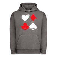 Pigment Tornado playing cards poker heart spade club Urban Hoodie - linhVisuals
