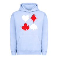 Pigment Grape Ice playing cards poker heart spade club Urban Hoodie - linhVisuals