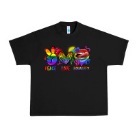 Black Peace love equality Urban Heavy Tee - FaDigitalArtStudio
