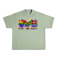 Oil Green Peace love equality Urban Heavy Tee - FaDigitalArtStudio
