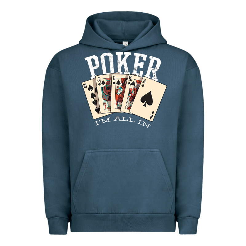 Poker All In Royal Flush Lucky Casino Urban Hoodie by linhVisuals | Teevron