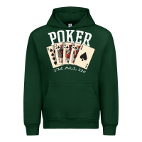 Forest Green poker all in royal flush lucky casino Urban Hoodie - linhVisuals