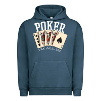 Pigment Midnight Navy poker all in royal flush lucky casino Urban Hoodie - linhVisuals