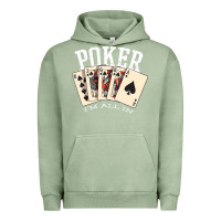 Pigment Oil Green poker all in royal flush lucky casino Urban Hoodie - linhVisuals