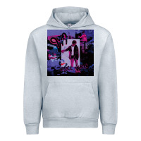 Heather Grey juice album music Urban Hoodie - linhVisuals