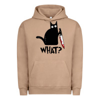Pigment Burro Halloween Cat With Knife What Urban Hoodie - linhVisuals