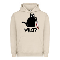 Pigment French Oak Halloween Cat With Knife What Urban Hoodie - linhVisuals
