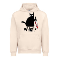 Sandshell Halloween Cat With Knife What Urban Hoodie - linhVisuals