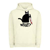 Pigment Pistachio Halloween Cat With Knife What Urban Hoodie - linhVisuals