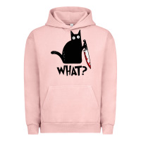Pigment Salmon Halloween Cat With Knife What Urban Hoodie - linhVisuals