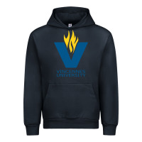Navy university of vincennes Urban Hoodie - linhVisuals