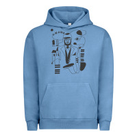 Pigment Pebble Blue gregory porter jazz music Urban Hoodie - linhVisuals