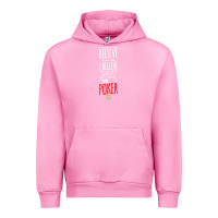 Fuchsia Pink poker card player believe in something Urban Hoodie - linhVisuals