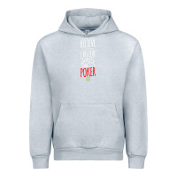 Heather Grey poker card player believe in something Urban Hoodie - linhVisuals
