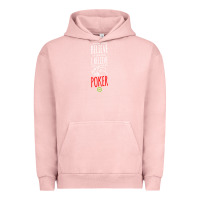 Pigment Salmon poker card player believe in something Urban Hoodie - linhVisuals