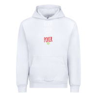 White poker card player believe in something Urban Hoodie - linhVisuals