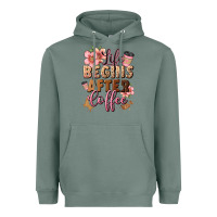 Sage life begins after coffee Heavyweight Hoodie - JahusDesignShop