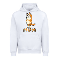 White bluey mom Urban Hoodie - linhVisuals