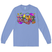 Colony Blue love mardi gras Long Sleeve Tee - FaDigitalArtStudio