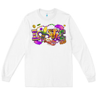 White love mardi gras Long Sleeve Tee - FaDigitalArtStudio
