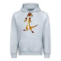 Heather Grey Timon Funny Urban Hoodie - linhVisuals