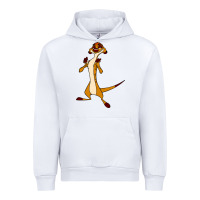 White Timon Funny Urban Hoodie - linhVisuals