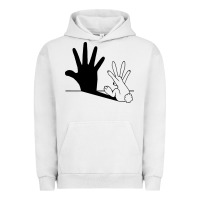 Pigment Lunar Rock rabbit hand shadow Urban Hoodie - linhVisuals