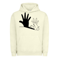 Pigment Pistachio rabbit hand shadow Urban Hoodie - linhVisuals