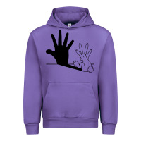Tulip rabbit hand shadow Urban Hoodie - linhVisuals
