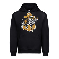 Black navy midshipmen Urban Hoodie - linhVisuals