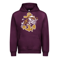 Mauve Wine navy midshipmen Urban Hoodie - linhVisuals