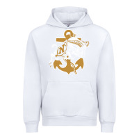 White navy midshipmen Urban Hoodie - linhVisuals