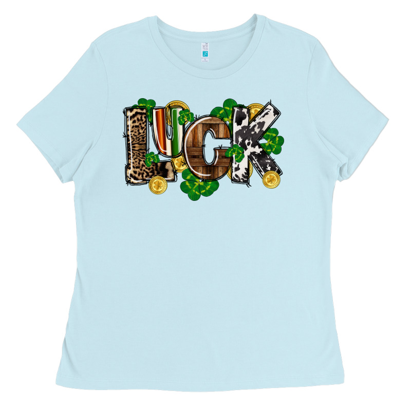 Western Luck St. Patrick's Day Ladies Tee by CowGirlArtShop | Teevron