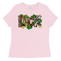 Bubblegum Pink Western luck St. Patrick's Day Ladies Tee - CowGirlArtShop